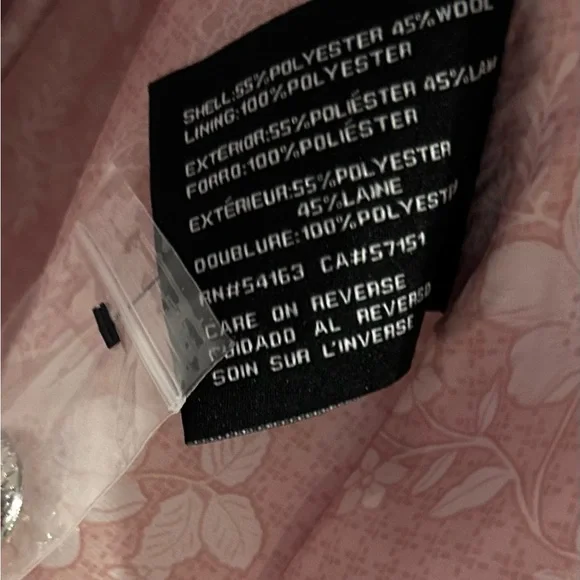 Guess Double Breasted Wool Blend Belted Pea Coat - Picture 7 of 15